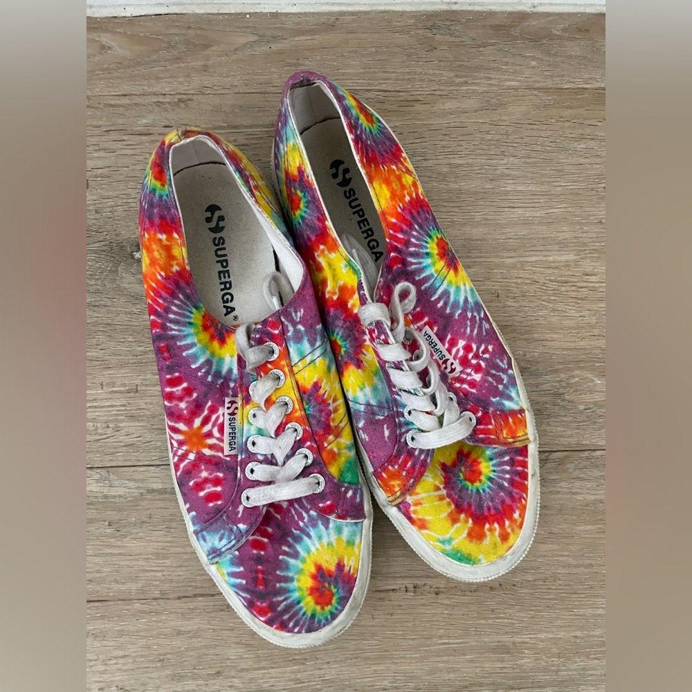 Superga tie dye sneakers